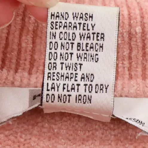 Vtg KIKIT Maurice Sasson Pink Quarter Zip Polo Sweater Womens Preppy Size M Size M