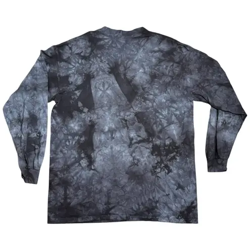 The Mountain Tabby Cat Lady Shirt Large Tie Dye 100% Cotton Long Sleeve Graphic