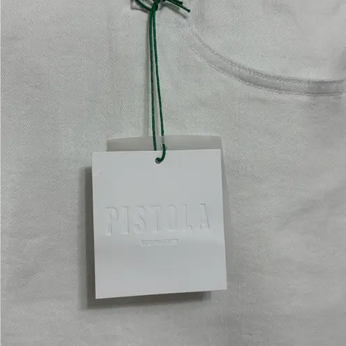 Pistola NWT James High Rise Cuff Denim Shorts in Eco White - Size 20W