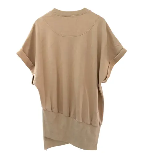 Retrofete Coleen Sweatshirt Mini Dress in Tan Size Large
