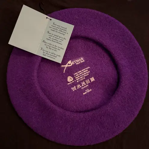 NWT Betmar Wool Beret Purple