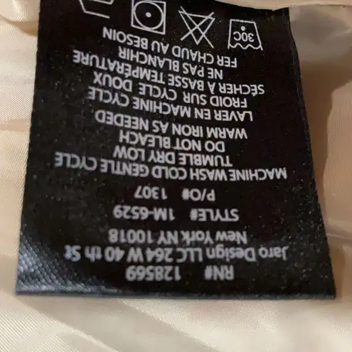 Members Only Green Brown Wool Blend Bomber Tweed Puffer Jacket Medium - Image 8