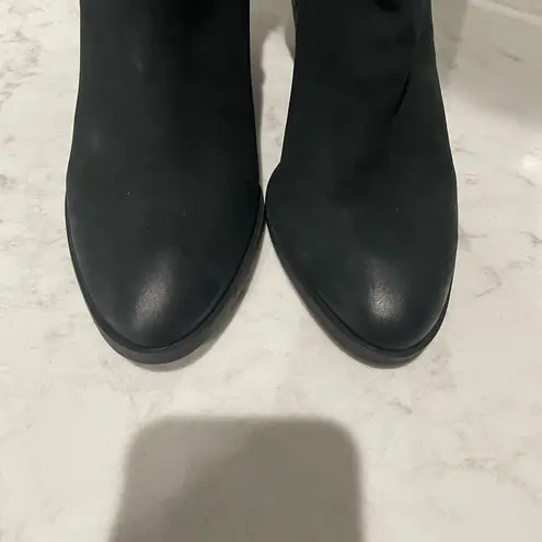 Lucky Brand New!  Leather Loxona Western Bootie Black‎ Sz 6.5