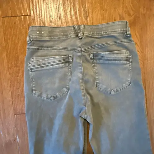 Democracy “ab” technology green high rise straight fit jeans 6