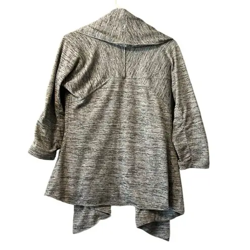 Athleta  Haven Wrap Open Front Cardigan Sweater Small Draped Athleisure Preppy