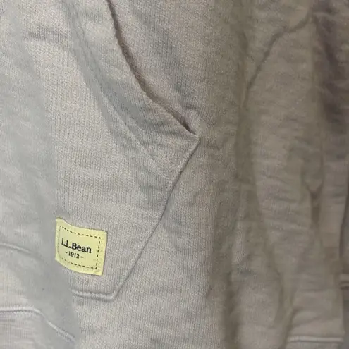 LL Bean Women's Organic Cotton Sweatshirt Quarter Zip Pullover Light Purple 2X