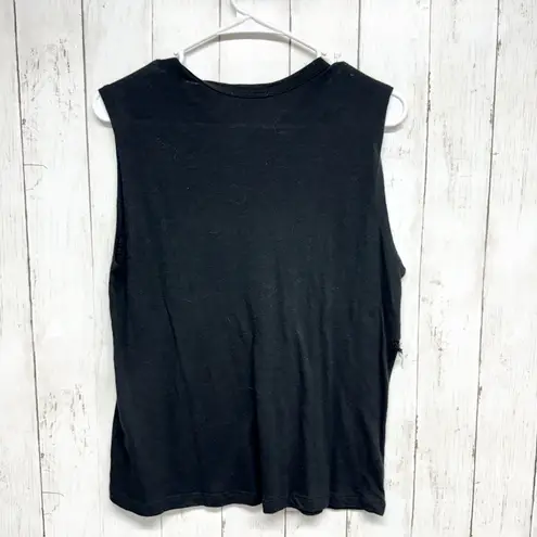 Buck Mason Shirt Women Size XS Black Slub Muscle Tank Top Basic Staple Casual