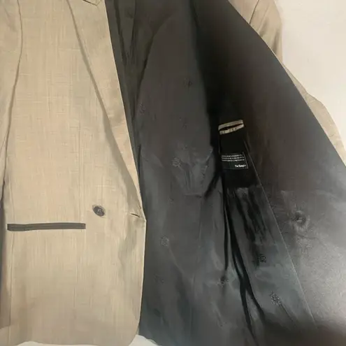 The Kooples Tan and Black Blazer Structured Tailored Design Ladies Size 38 US 6