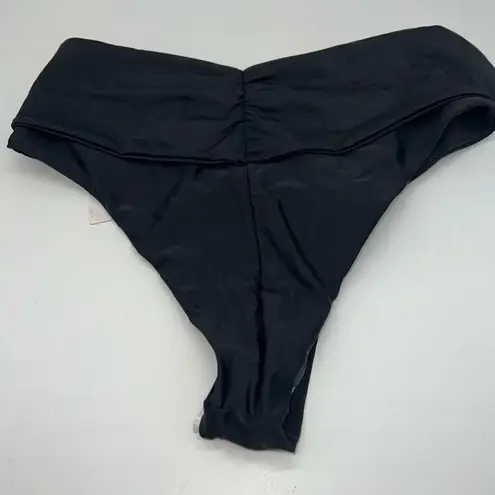 Swiminista Classy Black Tie Front Bikini Bottom Size XL