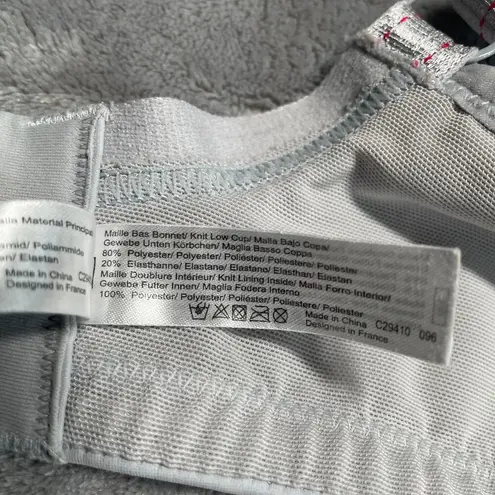 Chantelle Sports Bra 40C Grey High Impact Convertible Activewear Running Workout