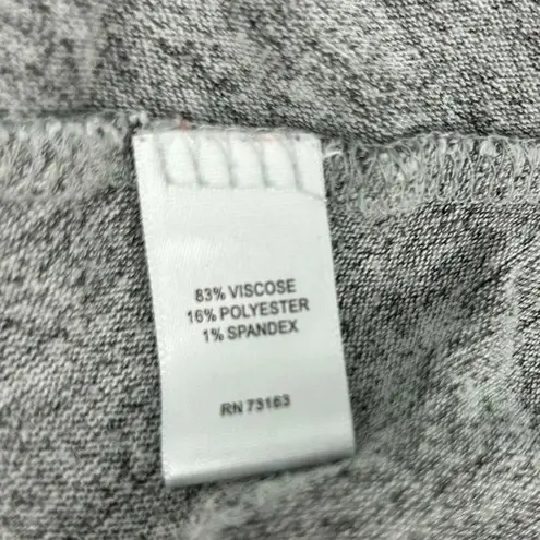 cupio blush Women's Gray Asymmetrical Cowl Neck Sweater Size M