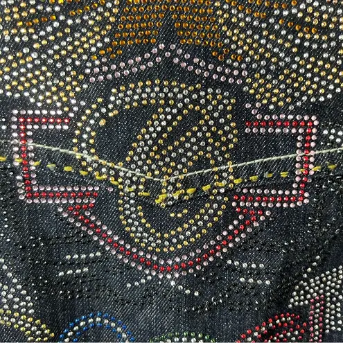 COOGI | Cropped Embellished Denim Jacket