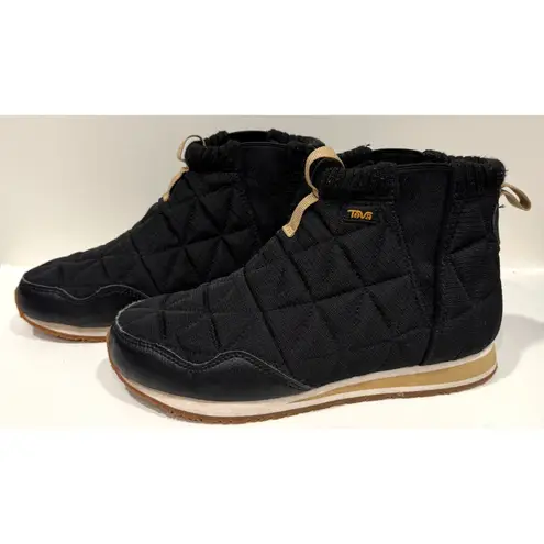 Teva ReEmber Mid Platform Boot Quilted Insulated Sneaker Slip On Size 8