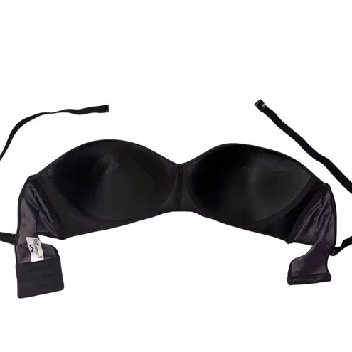 Maidenform Women's Strapless Bra 38D Black Convertible Straps