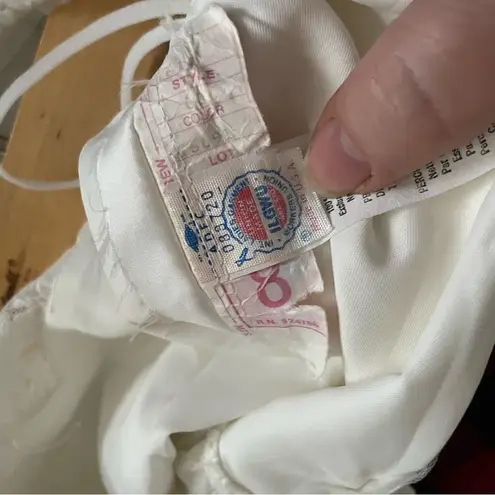 Alfred Angelo Vintage Romantic Cottagecore Prairie Lace Wedding Dress 8