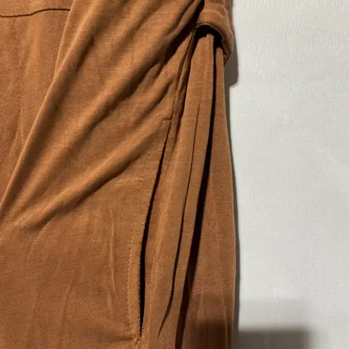 Area Stars New Sleeveless Belted Waist Jogger Jumpsuit Cisco Dark Tan Size XL