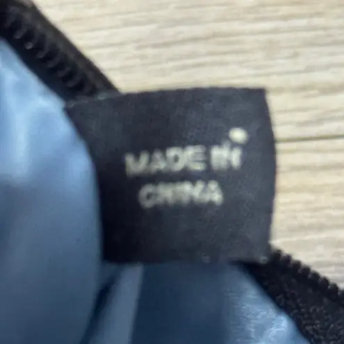 Coach Vintage  Black Leather Wristlet Small Pouch Clutch Wallet Y2K Indie Moto