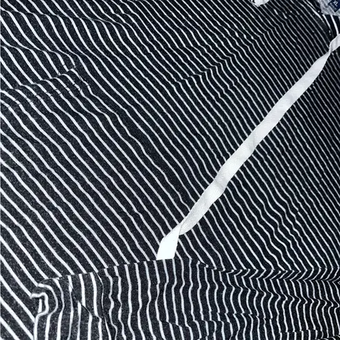 Black & White Striped Lightweight hoodie Size XL