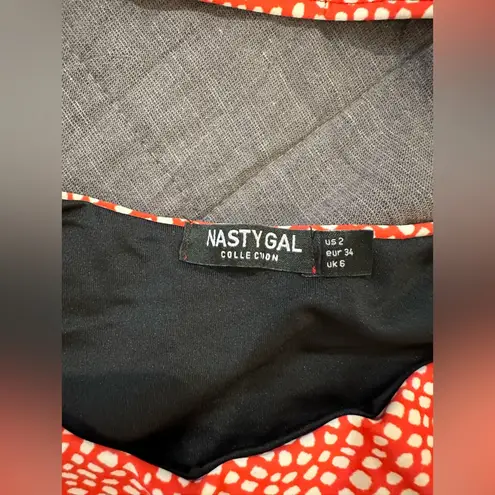 Nasty Gal Wild Waters Animal Lace-Up Bikini Set