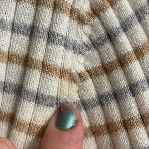 J. McLaughlin Women's Large Annette Knit Top Lightweight Long Sleeve Striped