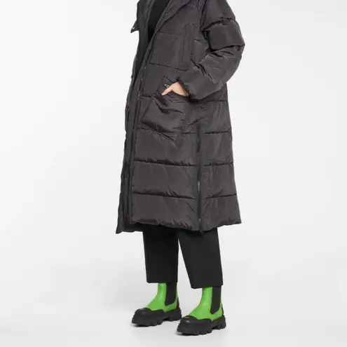 Ganni Calf Leather Mid Chelsea Boot Neon Lime Green Chunky Lug Sole 39