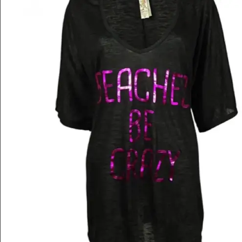 Miken Black “Beaches Be Crazy” Screen Print Cover