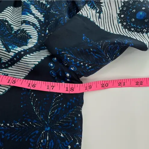 Figue Marceline silk mini dress sz XS Blue