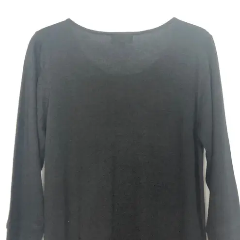 Tahari Sweater Dress Womens Medium Wool Blend Double Breasted Midi Old Money Black