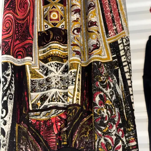 Women's Save The Queen! Black Red Pattern Long Sleeve Dress M Size M