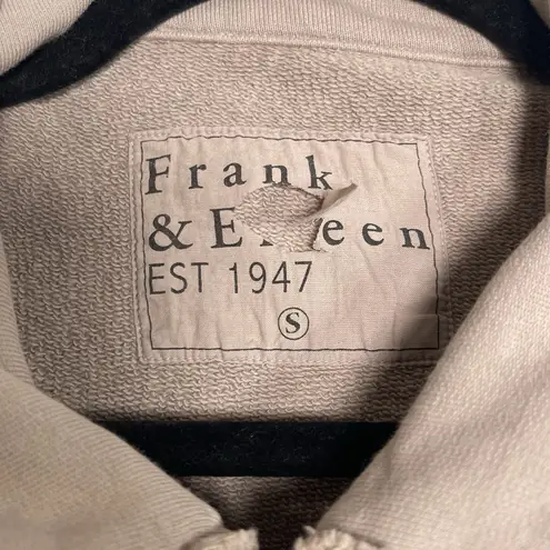 FRANK & EILEEN Belfast Triple Fleece Peacoat Beige Taupe Small Minimalist Career