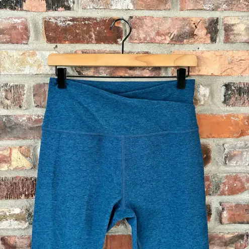 Beyond Yoga Blue Spacedye At Your Leisure Crop Leggings Crossover Waist, XL