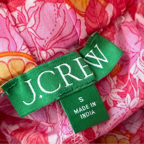 J.Crew  Floral Shorts cotton ruffle womens Pink (small) beach preppy casual - Image 4