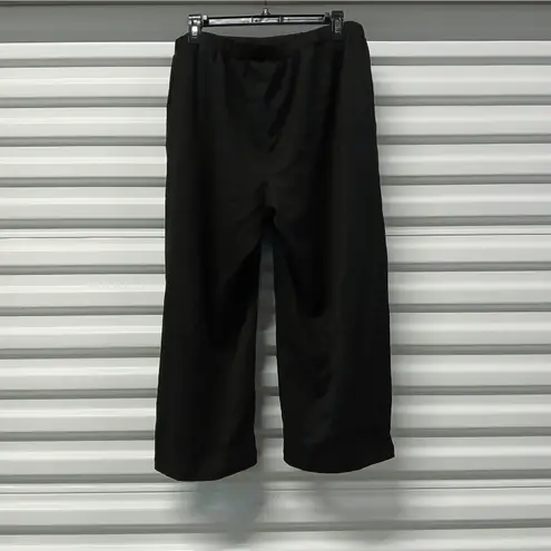 Michael Kors  Pants Womens Large Petite Black Cropped Pull On Classic NWT Pockets