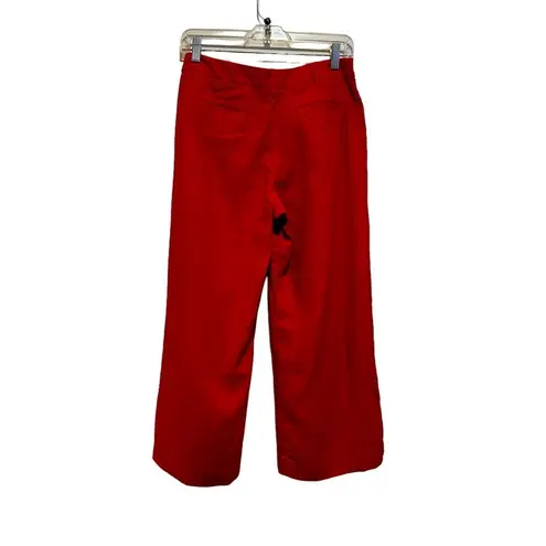 Hobbs London LINEN HIGH WAIST ANKLE CROP UK BRITISH TROUSER PANTS 4