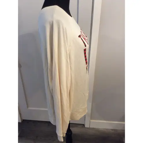 New NWT Altard' State "This Girl Loves Christmas" Soft Long Sleeve Top Large