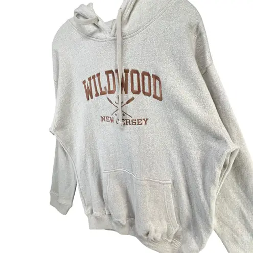 Basix of America Basix America Wildwood New Jersey Hoodie Sweatshirt XL Beige Beach Coastal NEW