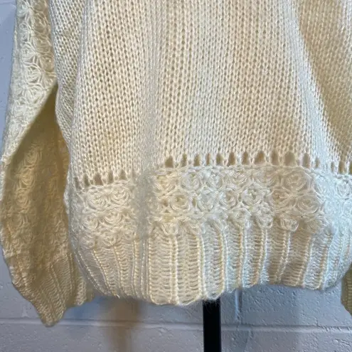 Very J Cream Sweater LARGE