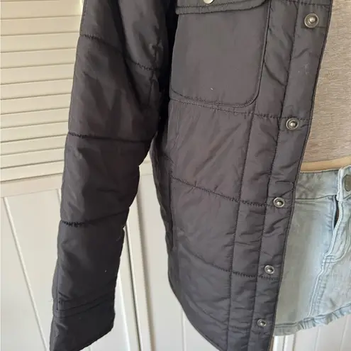 Old Navy  Puffer Button Jacket Black Coat - Image 3