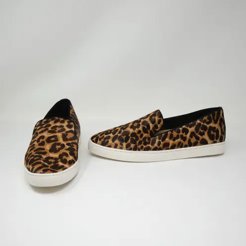 Birdies  The Swift Cheetah Leopard Animal Print Calf Hair Slip On Flat Sneakers 8