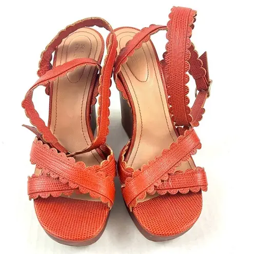 See By Chloe Wedge Sandals - Size 8