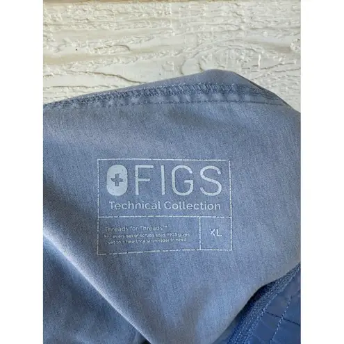 FIGS  Kade Cargo Scrub Bottoms‎ Heather Denim PO 1299 Healthcare Nursing Size XL