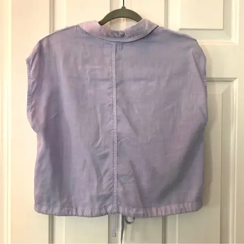 Bella Dahl Lavender Button Up Blouse