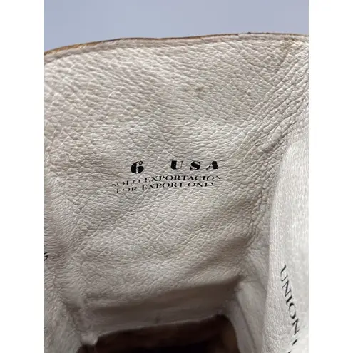 Union Of Angels Womens Boots Brown Leather Over The Knee Zip Lace Up Tall US 6