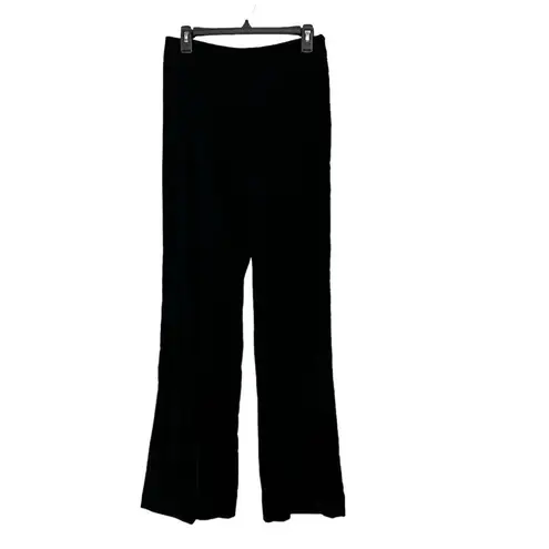 ZARA  Black Velvet Flare Trouser Pants size Small NWT