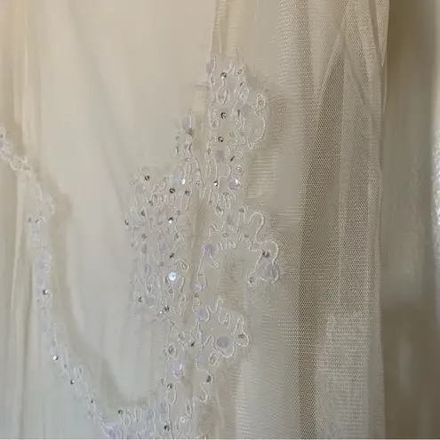 Newport News Vintage  off white Lacey sequin (1920s flapper inspired) dress