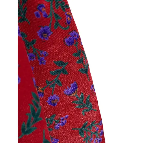 Leslie Fay VTG Floral Pleated Skirt Womens 12 Pull On Prairie Cottagecore 26"