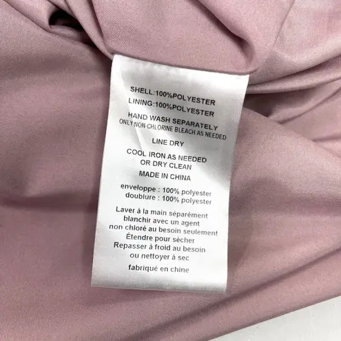 WHITE Vera Wang Gown Dress Womens 12 Quartz Pink Bridesmaid Wedding Formal Prom