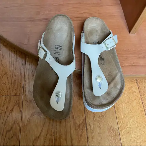  Papillio By Birkenstock Women's Gizeh Platform Thong Sandal Ecru 38 thumbnail 4