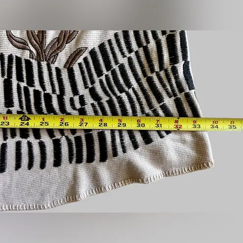 Johnny Was BIYA Women’s 1X Embroidered Kimono Cardigan Floral Boho Open Front