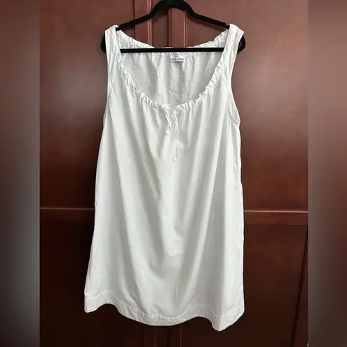 The Sleep Shirt Sleeveless Cotton Nightie Night Dress White Size undefined